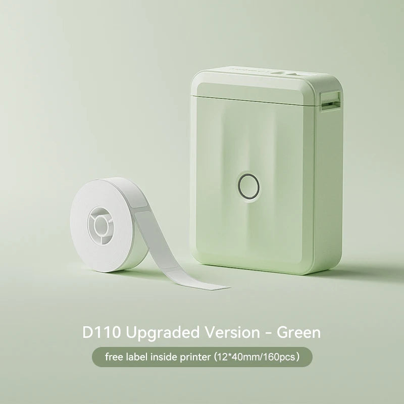 Niimbot D110M Label Thermal Self-Adhesived Printer Wireless Bluetooth Mini Portable Printer D110 Updated Version Sticker Maker