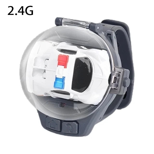 Children RC Car Mini Watch Toys With LED Lights 2.4GHz RC Car Toy Watch Rabbit Crab Racing Toys RC Car Girls Boys Birthday Gift