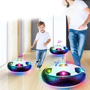Score big fun with this electric floating soccer ball toy—featuring LED lights and music to keep kids entertained for hours!
