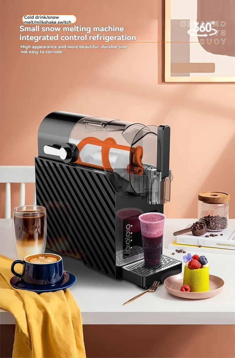 Snow Melting Machine Small Household Cold Drink Slush Machine Milkshake Commercial Stall Ice Sand Snow Cold Drink Machine