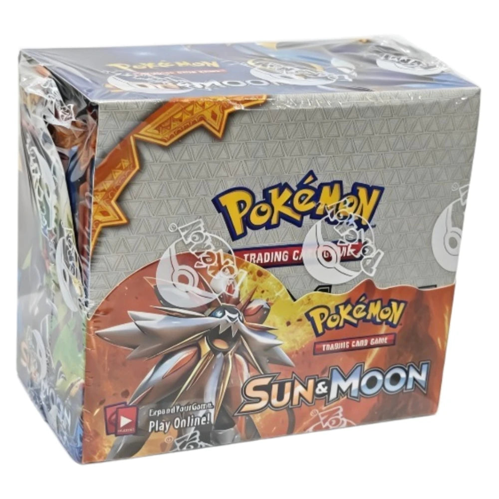 Pokemon TCG Sun & Moon Booster Box Sealed Trading Card Lunala Solgaleo Incineroar Decidueye Anime Collectible Collection Gift