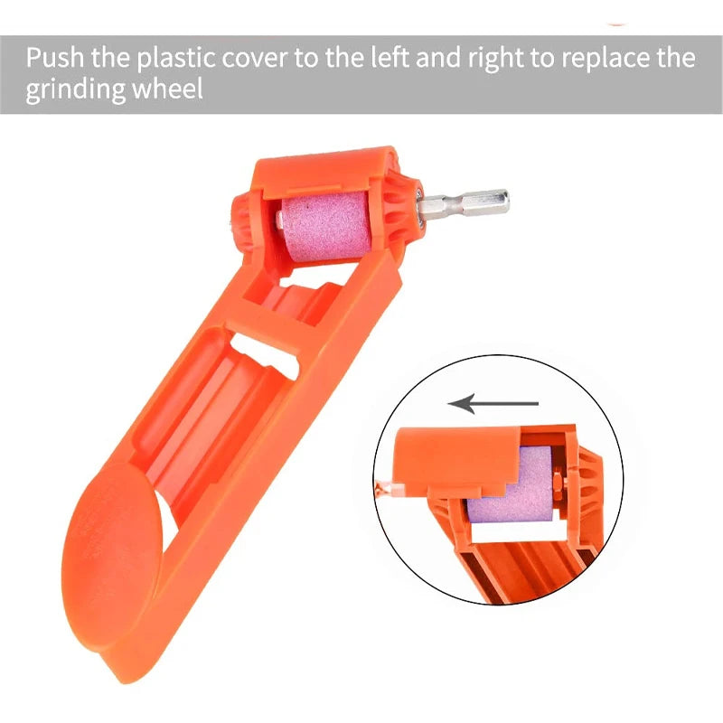 Portable Drill Bit Sharpener Corundum Grinding Wheel Tool Corundum Resisting Drill Polishing Grinder Wheel Tool 2.0-12.5mm Drill