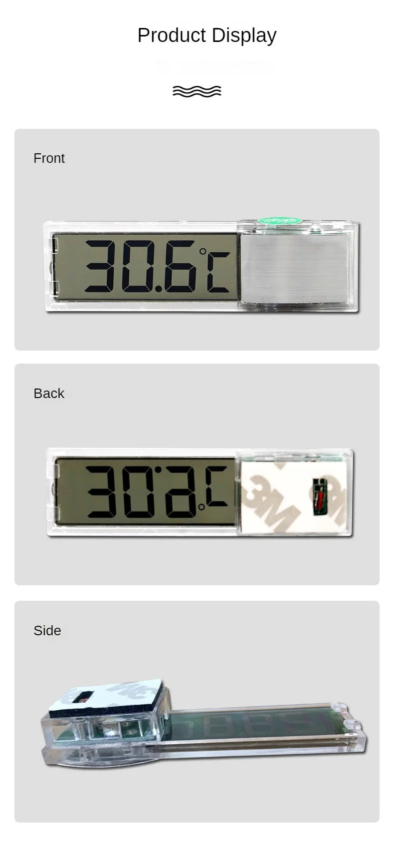 Keep your aquarium just right with this electronic LCD digital thermometer—easy to read and ultra-accurate!