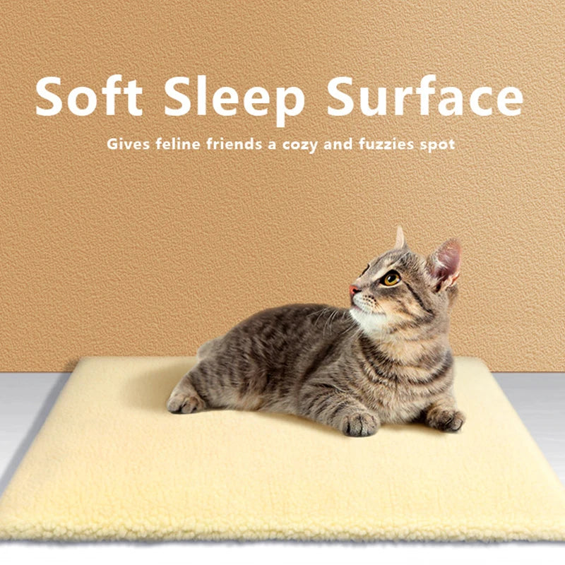 Pets Thermal Pad; Washable Self-Heating Cushion; Body Heat Reflective Warm Mat for Cats and Dogs
