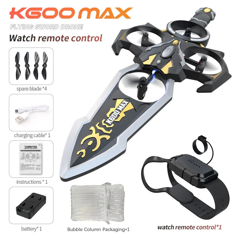 Watch remote control Flying Sword quadcopter model remote control aircraft Flying Sword children's gift foam
