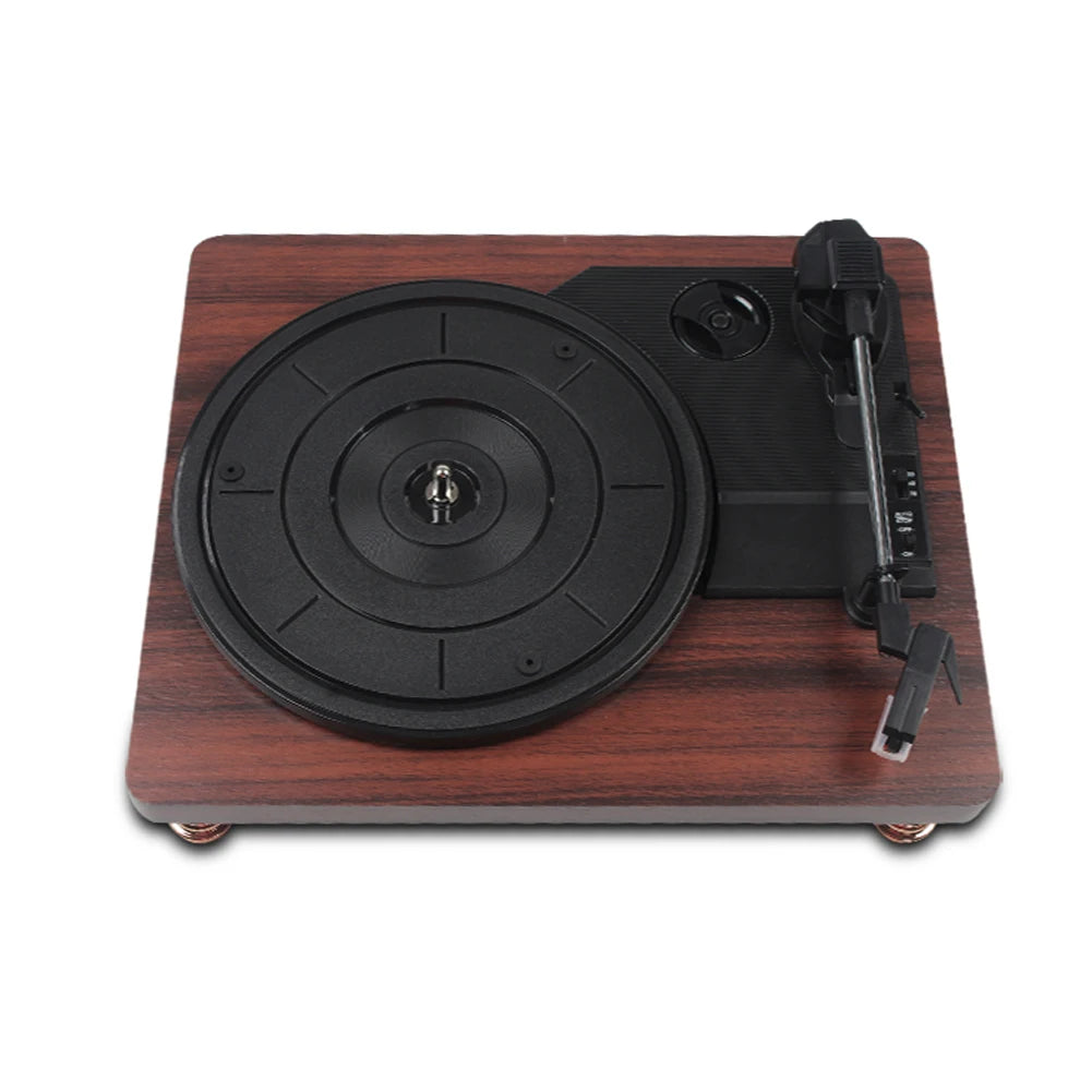 Retro Vinyl Record Player Record Player with Dustproof Cover Classic Nostalgic Style Record Player EU/US Plug Record Player
