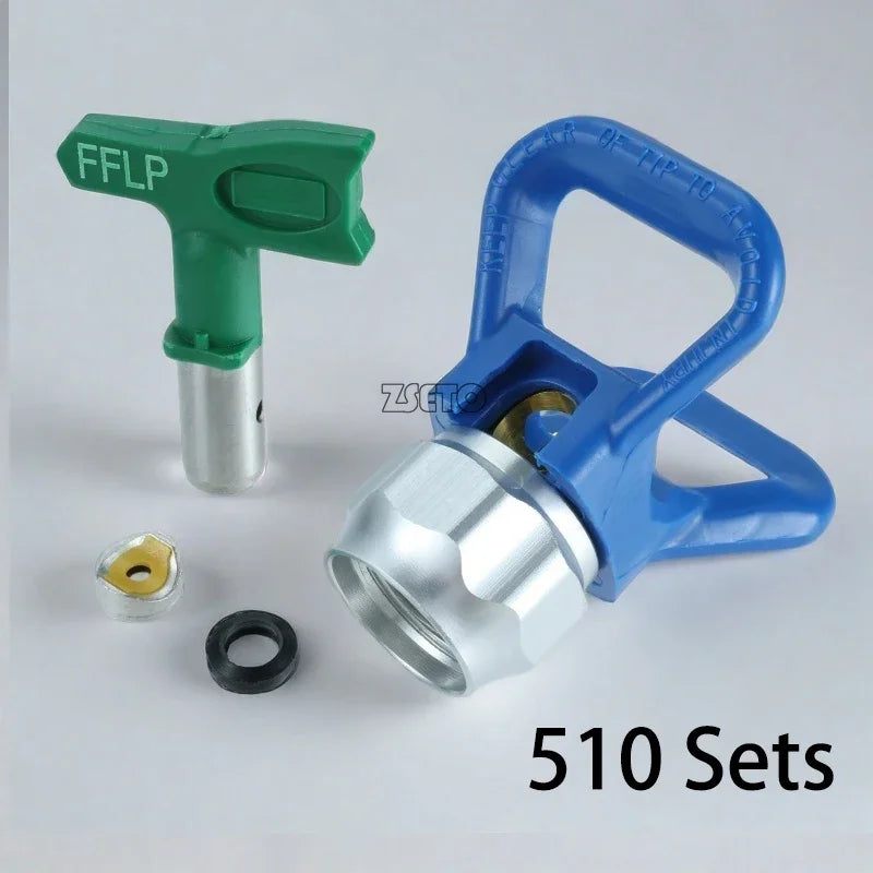 LP Set Airless Tips Nozzle 1-5 Series suit Low Pressure With 7/8 Nozzle Guard For Wagner Airless Paint Spray Sprayer Gun tools