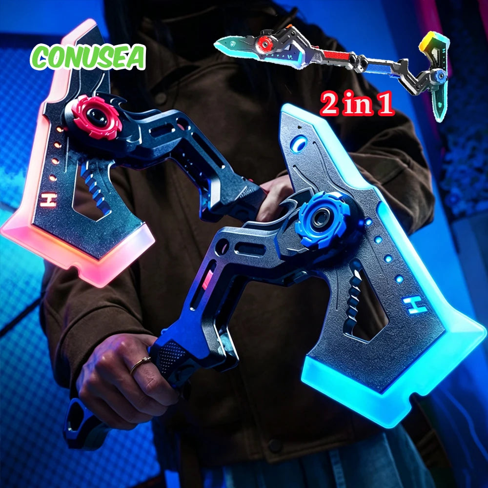 2026 AXE Lightsaber Toy 2 in 1 Sword Toys Lightstick Cosplay Role-Play outdoor Games for adult Children boys Children's Day Gift
