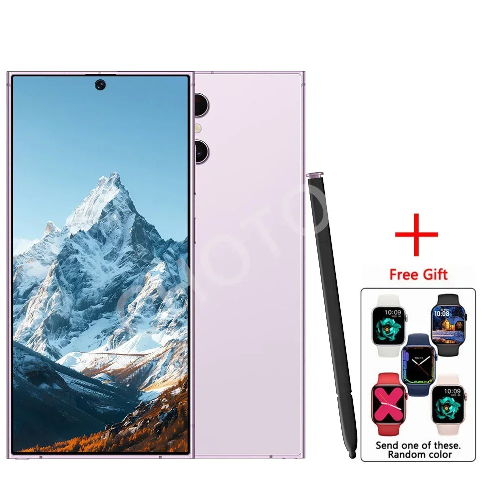 2025 New SMS25 Ultra Case for 7.3inch HD Smartphone 4G 5G Dual Card Android 14 Global Version 7800mAh Battery 108MP