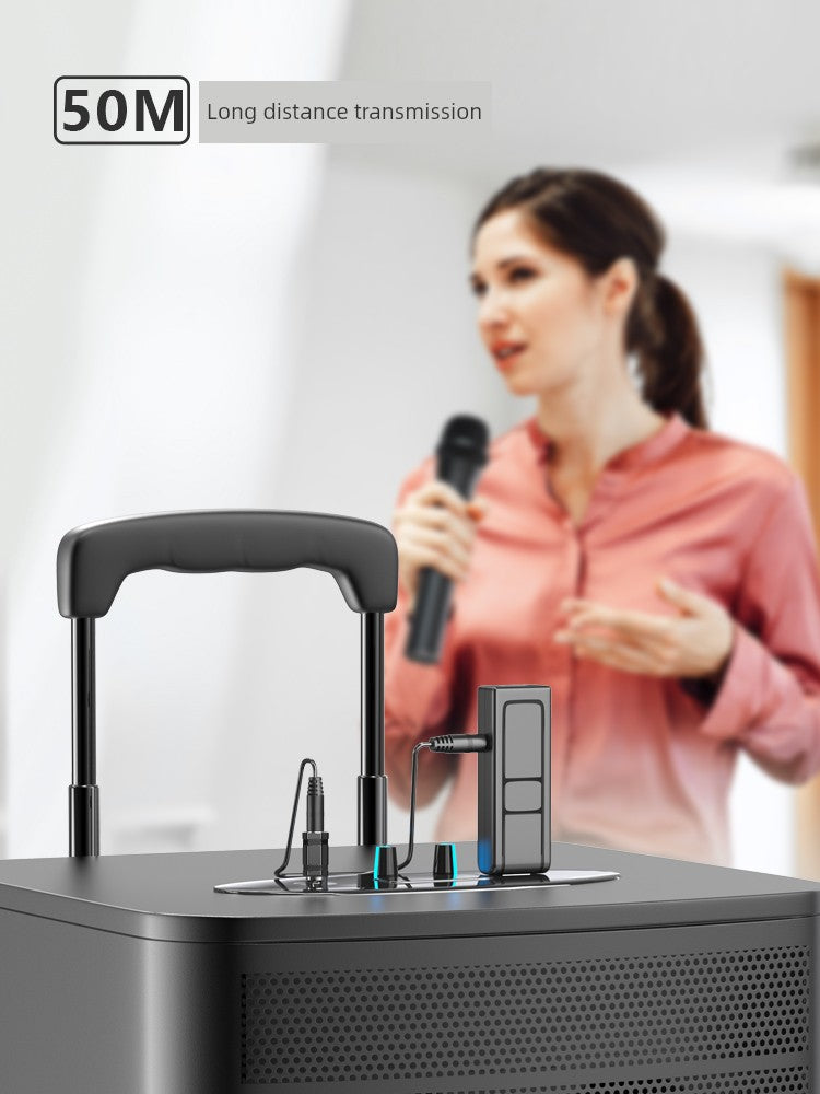 Wireless Microphone U Band Rod Stereo Handheld Microphone Outdoor Square Dance Power Amplifier, Speaker Singing Universal Headset