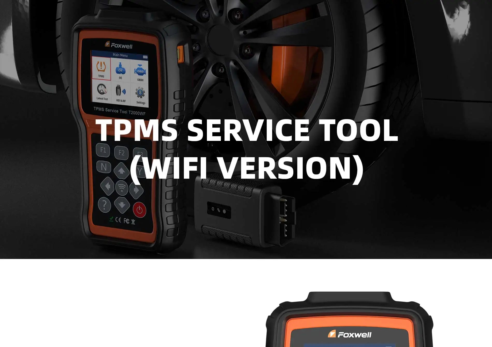 FOXWELL T2000 WF TPMS Diagnostic Tool for Car Tire Pressure Monitor System Programming Diagnosis Sensors Program PK T2000 pro