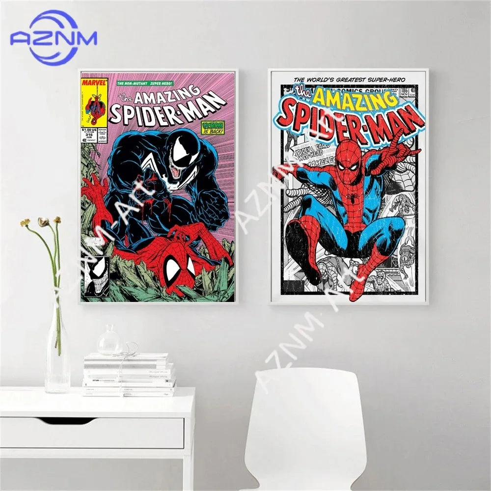 Movie Poster Superhero Canvas Painting Print Wall Art for Living Room Kids Room Bedroom Home Decor