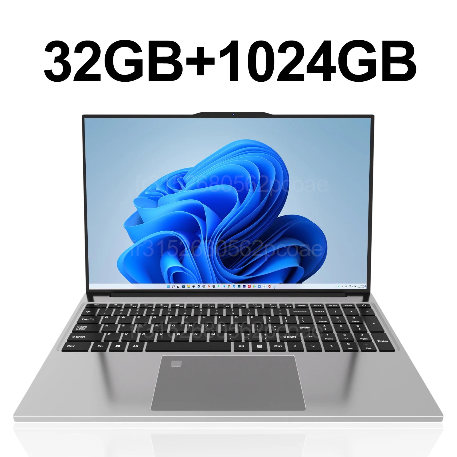15.6"Ultra Slim Laptop Intel Core i7-6500U Notebook 32GB RAM 2048GB SSD Gamer Windows 11 1920*1080 Display Office Study Computer