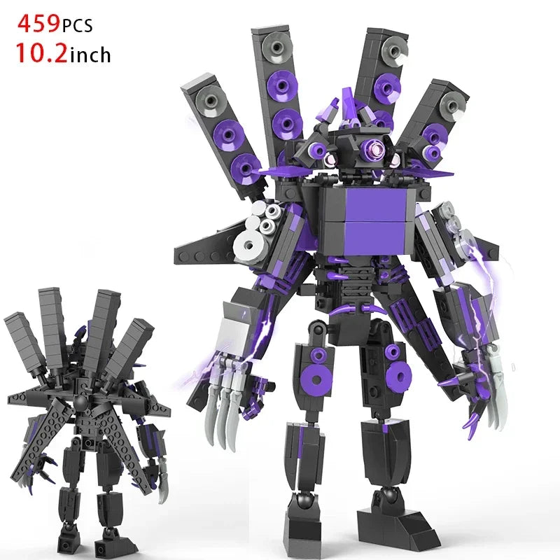 Moc Skibidi Toilet Action Figures Model Building Blocks Camerman Titan Speakerman Surveillance Man TVMan Boys Toys For Kids Gift