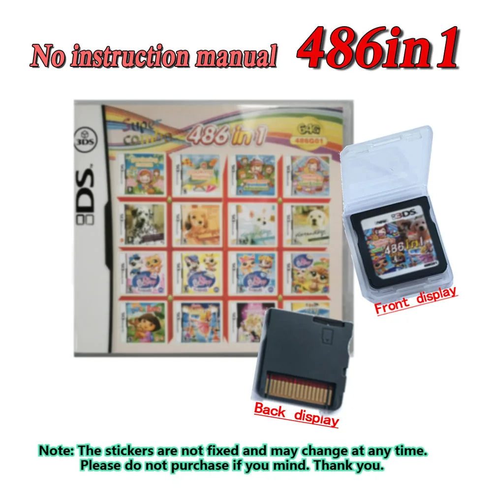 4300 in 1  Pokemon Game Cards DS NDS 3DS 3DS NDSL