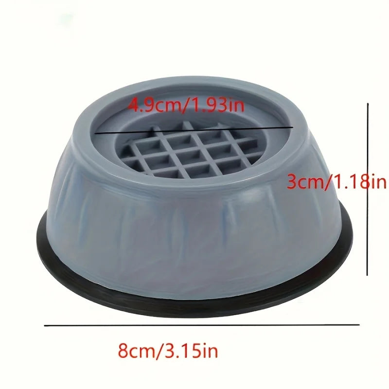 4PCS Anti-Vibration Washing Machine Feet-Suitable for Refrigerators for Anti-Slip Stability,Anti-Slip Base,Sound Dampening Pads