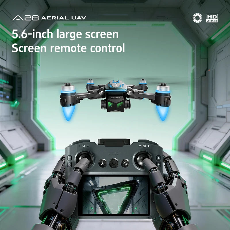 Lenovo A28 Drone Foldable GPS 4K Dual Camera 5G FPV Obstacle Avoidance Optical Flow One Key Takeoff RC Drone