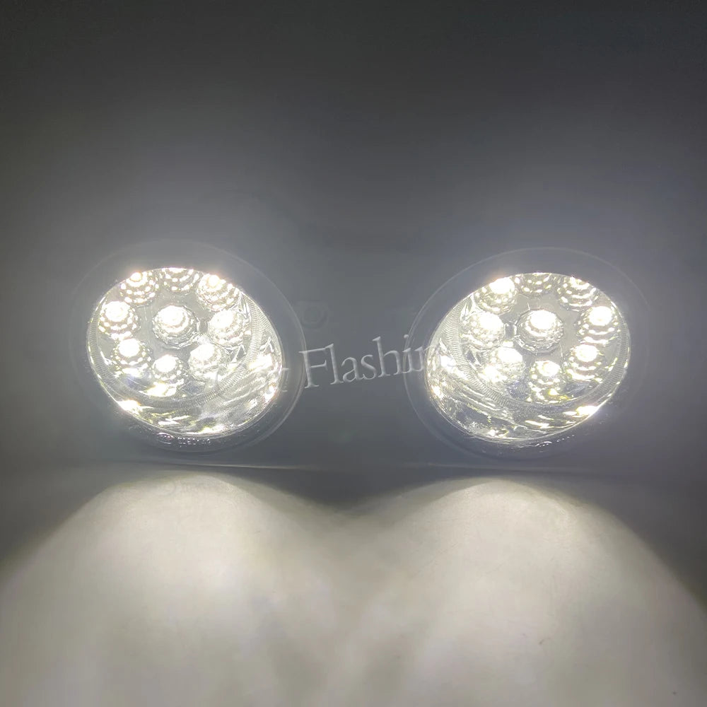 1 Set For Toyota Corolla 2008 2009 2010 Led Fog Lights Fog Lamp Assembly Fog Light Cover Grill Headlight Foglights Frame Frames