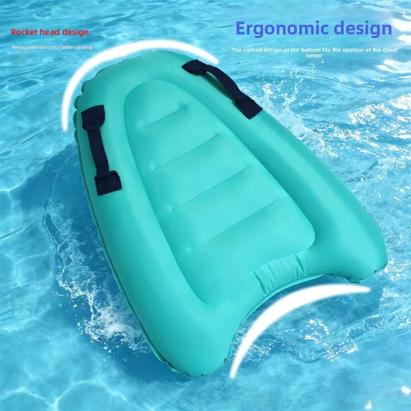 Inflatable Surfboard Portable Bodyboard Adult Light Kick Board Surfing Water Skiing Board Water Learning Swimming Board