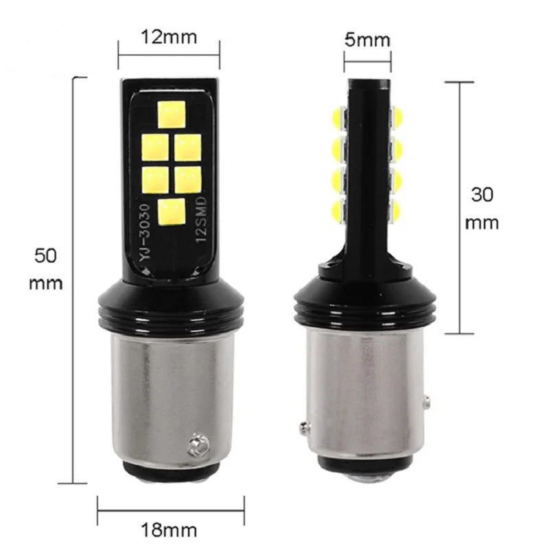 1pcs Py21w Ba15s P21w Led 1156 Bau15s Bulb 3030SMD 1157 Led Bay15d P21/5w Car Turn Signal Lamp Brake Backup Light White