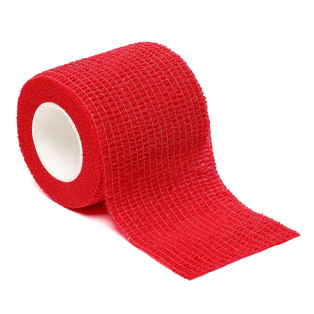 12pcs of 4.8-Meter Elastic Sports Self-Adhesive Bandages, Protecting Fingers, Ankles, Palms, and Shoulders, Knee Protection