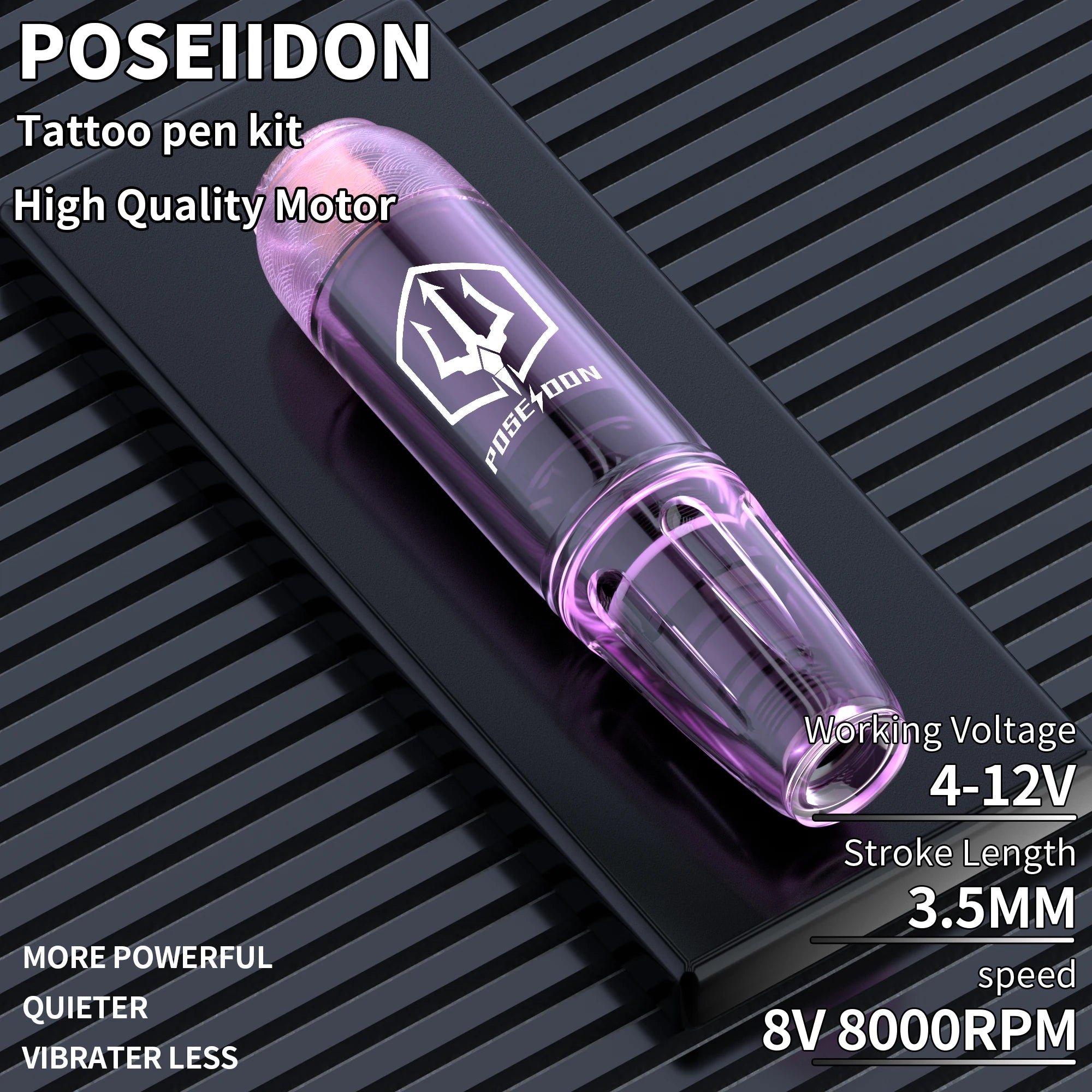 Tattoo Kit POSEIDON V5 Cool Tattoo Pen Kit For Permanent Makeup Tattoo Machine Kit Good Quality Tattoo Power Supply Tattoo Gun K