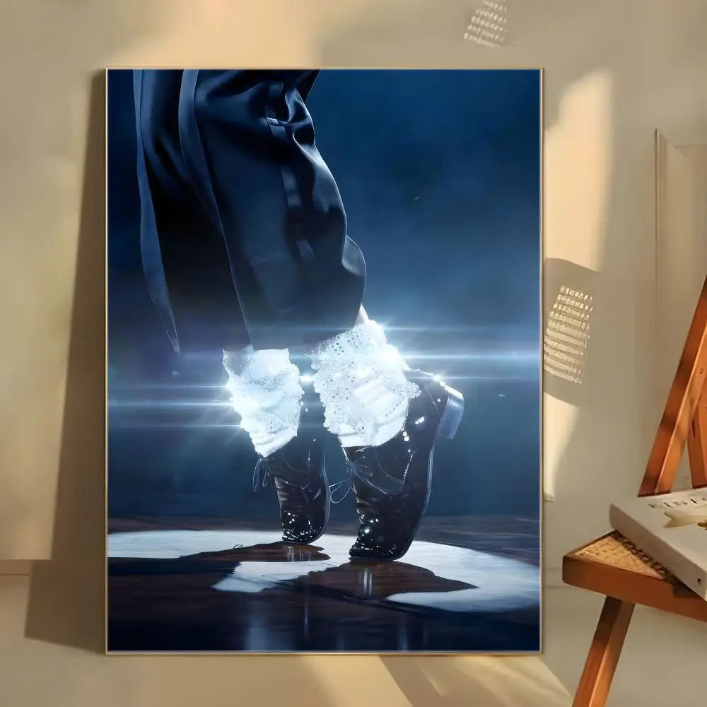 MJ M-Michael Singer J-Jackson Poster  Self-adhesive Art Waterproof Paper Sticker Coffee House Bar Room Wall Decor