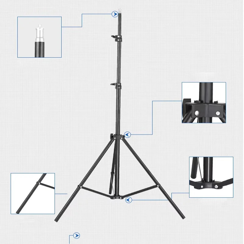 Projector stand live tripod portable photo video selfie flat-standing folding mobile phone stand triangular wholesale