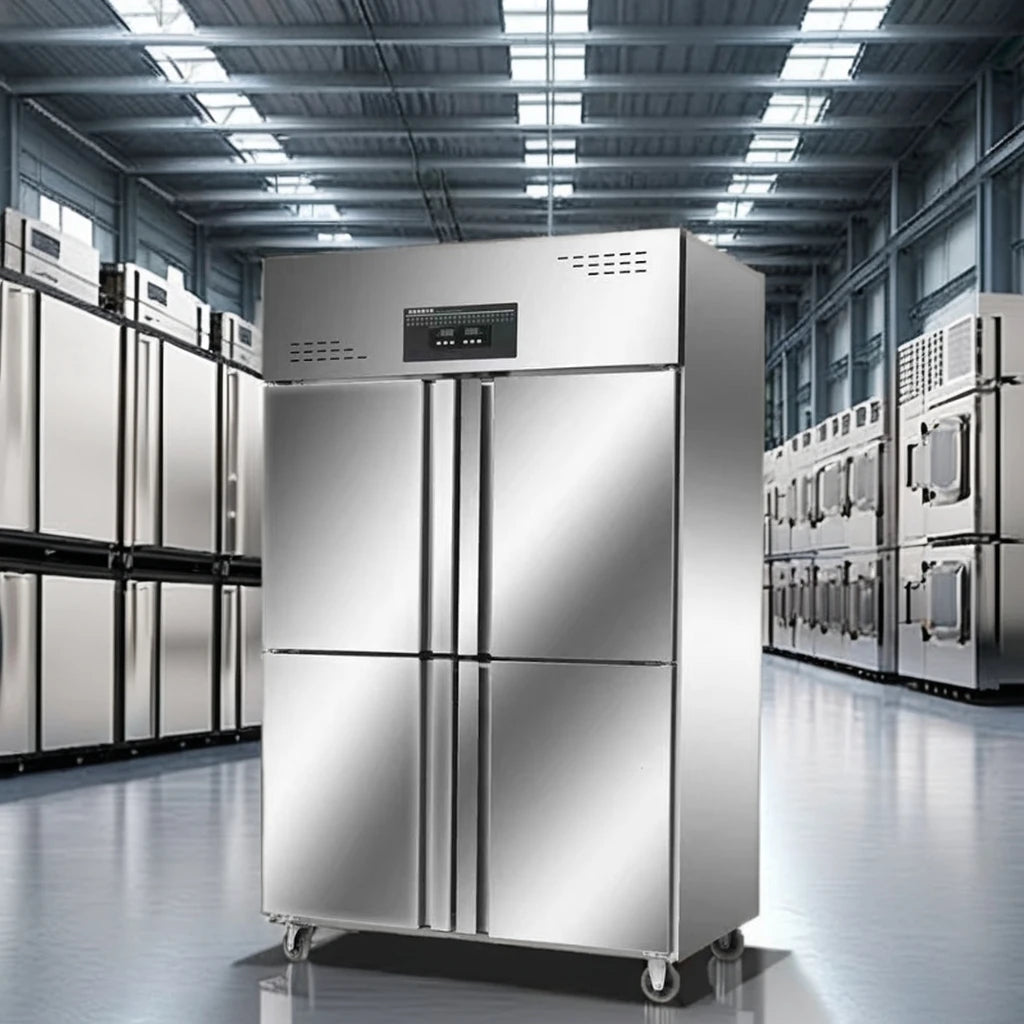 4-Door Commercial Freezer Refrigerator