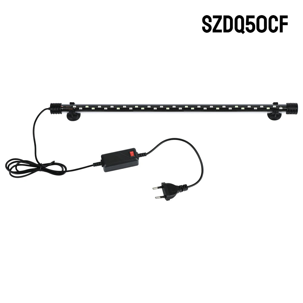 Fish Tank Light Bar Underwater RGB EU Plug AC 90~260V Aquarium Submersible Lamp Waterproof 28/38/48cm