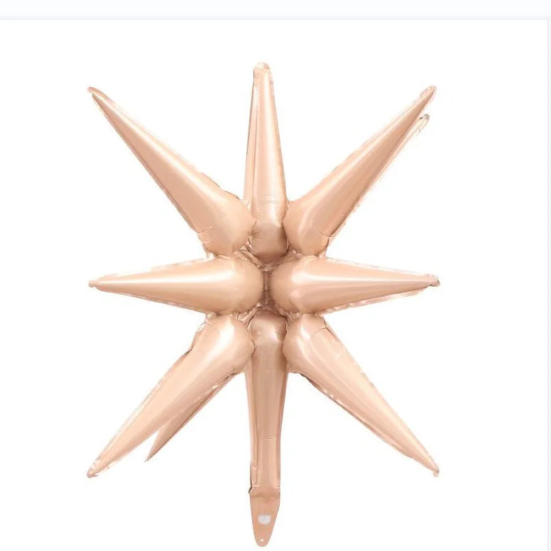 1/2/5pcs Starbust Balloons Rose Gold Silver Gold Explosion Star Foil Balloon for Birthday Christmas Wedding Decor Kid Air Globos