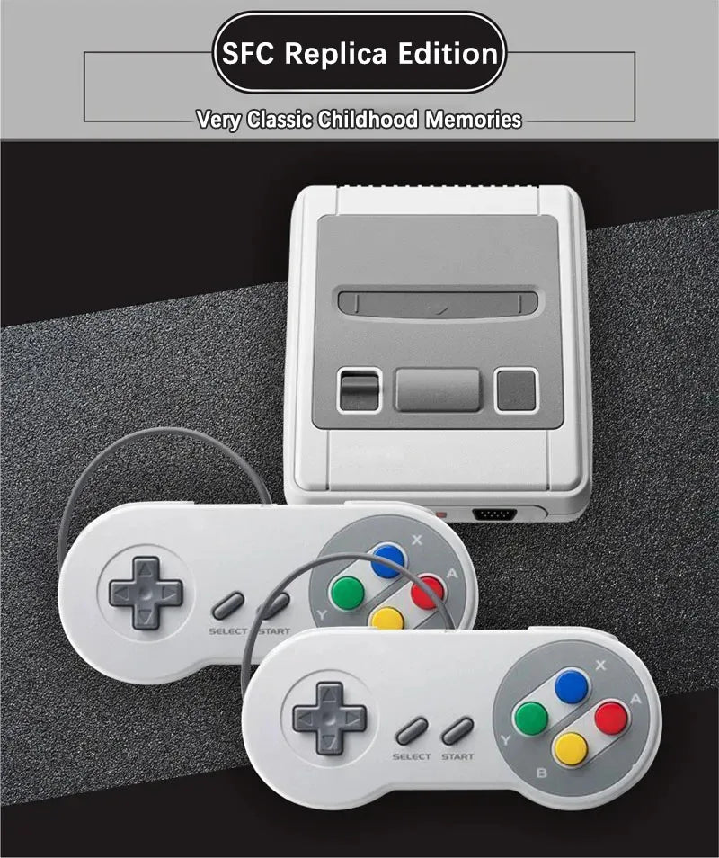Mini Portable Retro Video Game Console For SNES Home Game Player AV Output Built in SFC620 Game with Wired Gamepad GameAccessory