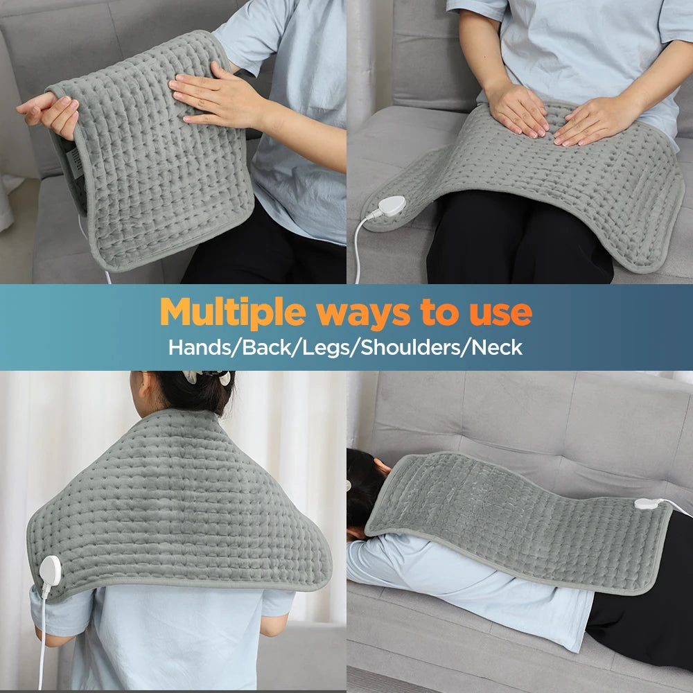 Electric Heating Pad Multifunctional Physiotherapy Heating Blanket Cushion 10 Levels Temperature Timing Body Back Warmer Winter