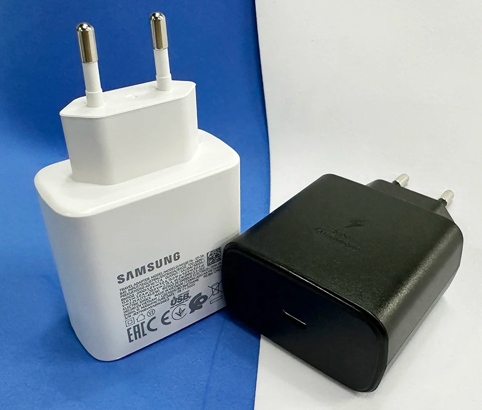 45w Samsung Charger Usb Type C Pd 45 W Super Fast Charging 2.0 Chargeur Cable Galaxy S24 S23+ S22 S21 Ultra Note 20 10 Tab S9