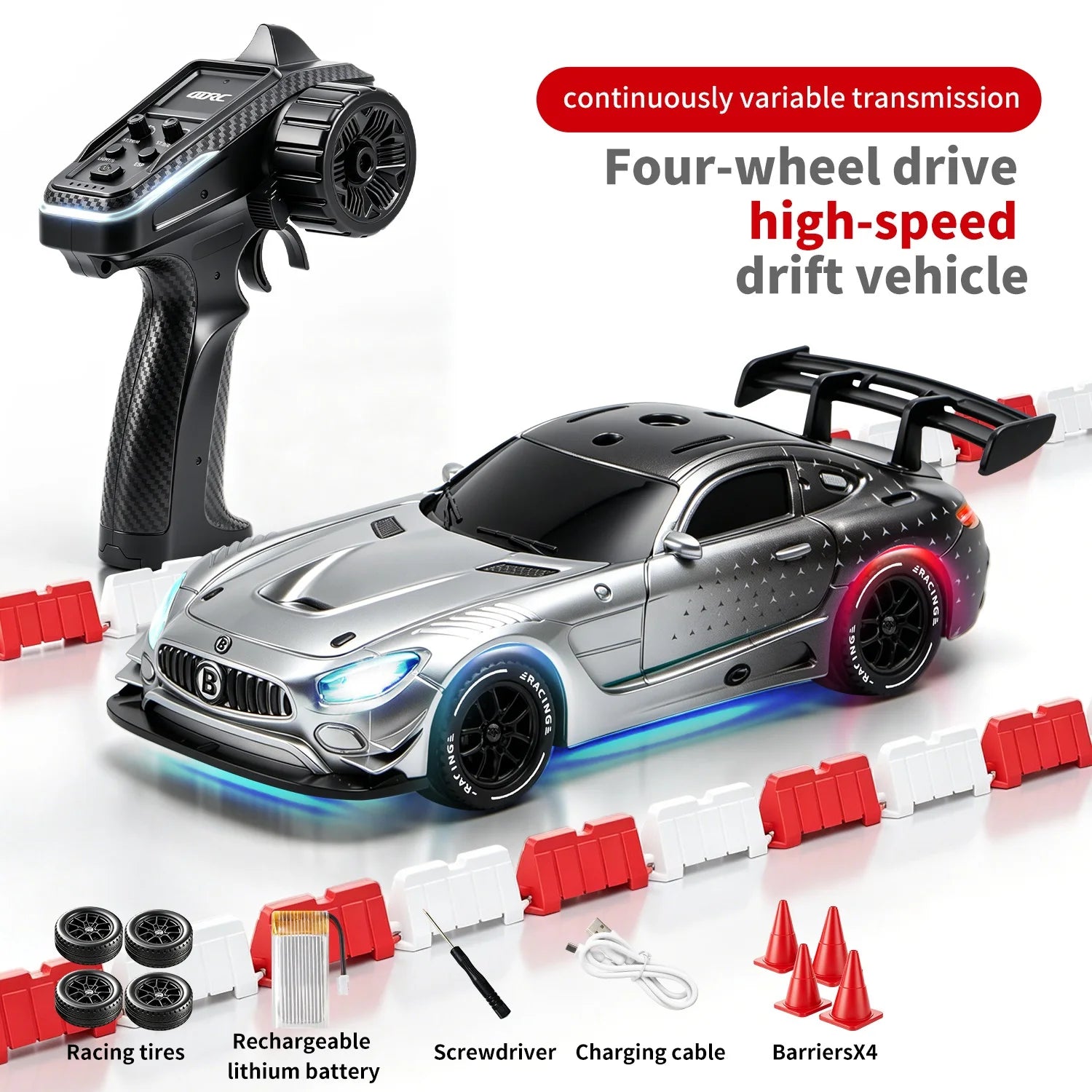 4DRC 2.4G Full Scale Mini H6 Drift Remote Control Car with APP 4WD Racing 1:43 Children Toy Car Model