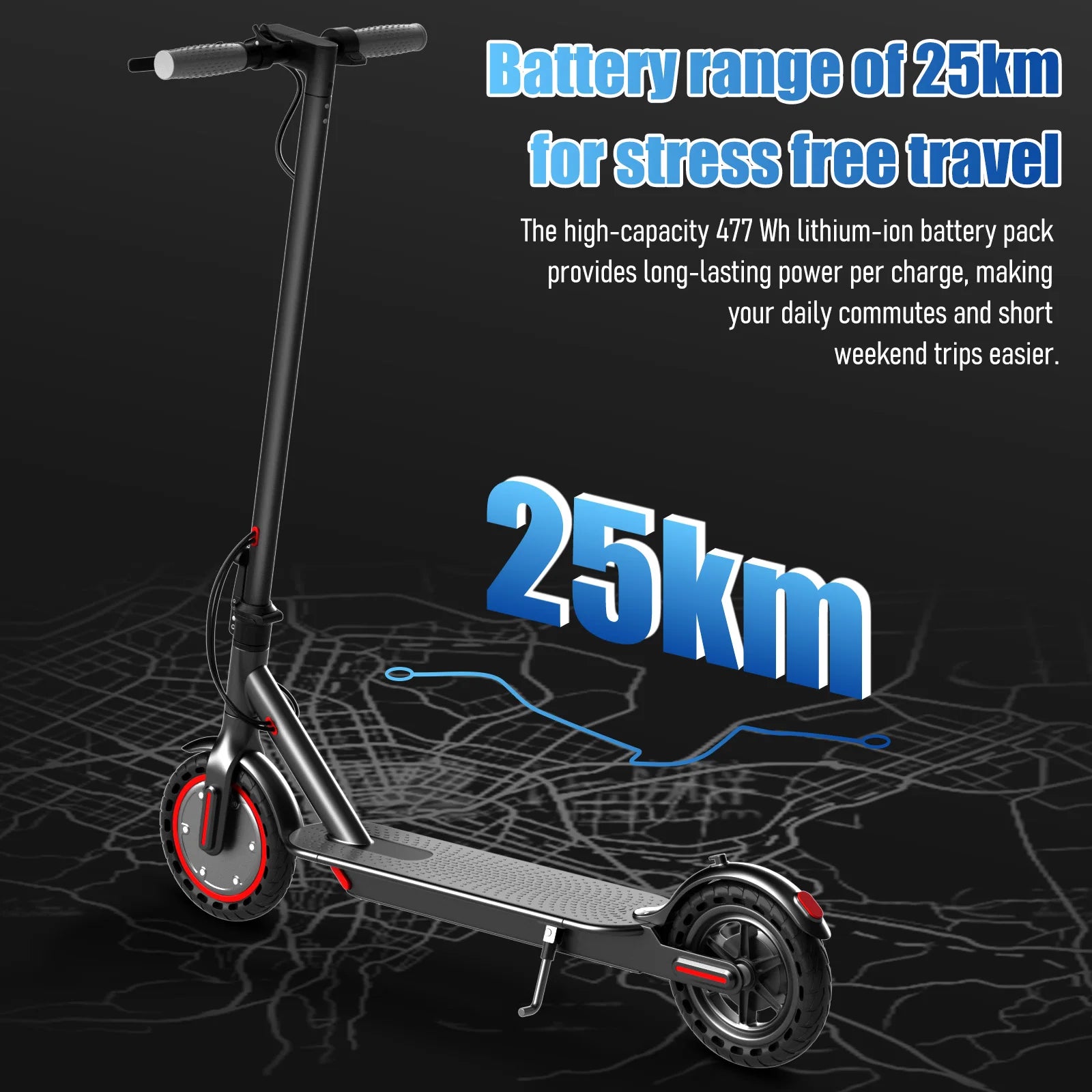 AOVOPRO 350W Motor Enhanced Edition Seat Storage Electric Scooter 25km Range Power Scooter Tyre Suspension 19mph Speed