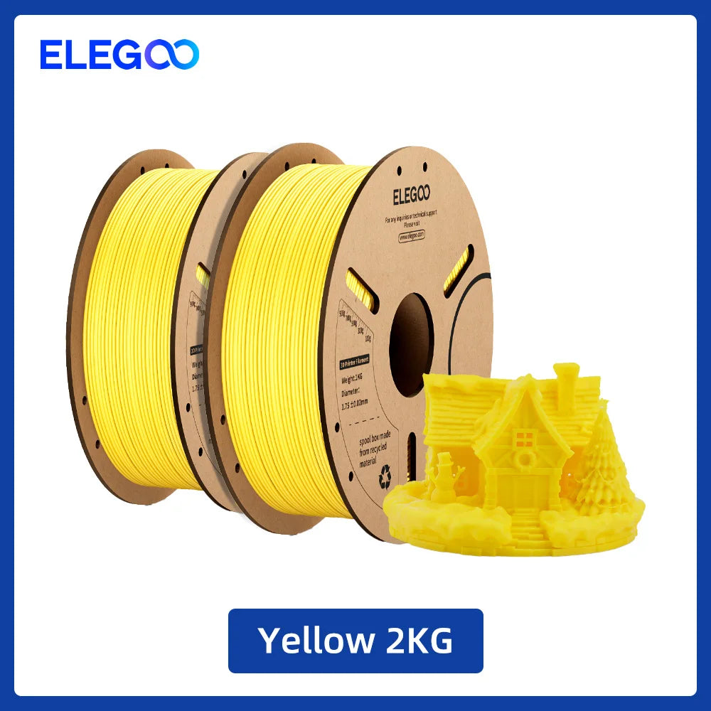 ELEGOO 1.75mm PLA Filament 1kg Plastic 3D PLA for 3D Printer Consumables Material for FDM 3D Printer NEPTUNE 3 PRO