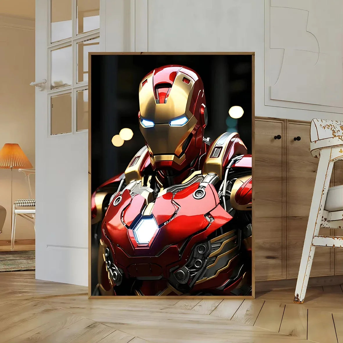 1PC frameless, Paintings Avengers Poster Print Marvel Movie Figures Decor Iron Man Wall Art Canvas Painting Superhero Kid