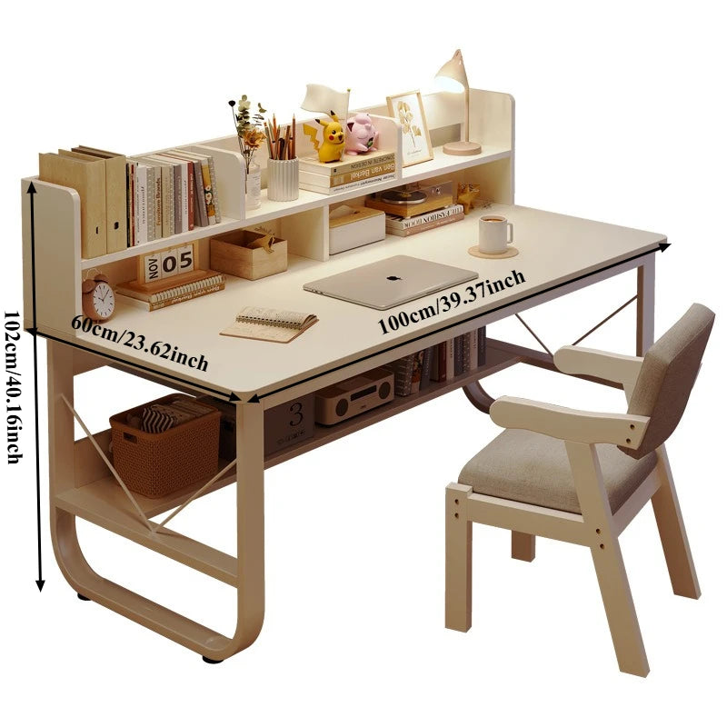 Minimalism Writing Desk Office Computer Desks Table with Storage Simple Desktop Computer Desk Laptop Desk Sturdy Table