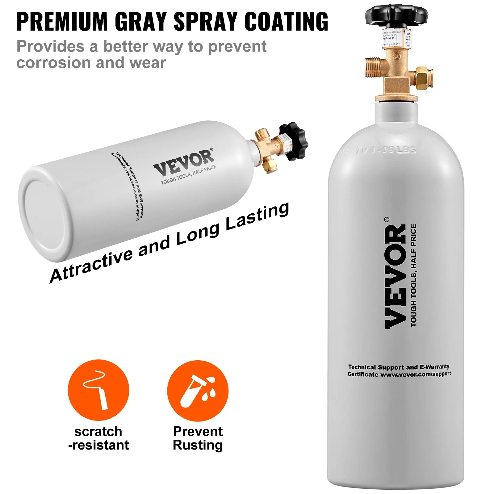 5 Lbs CO2 Tank Aluminum