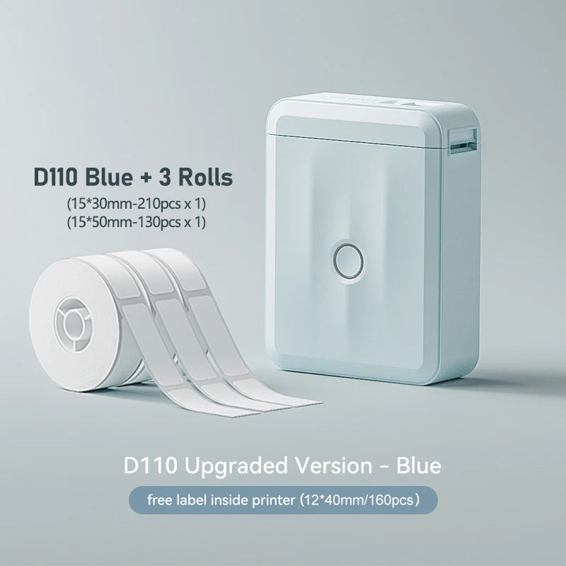 Niimbot D110M Label Thermal Self-Adhesived Printer Wireless Bluetooth Mini Portable Printer D110 Updated Version Sticker Maker