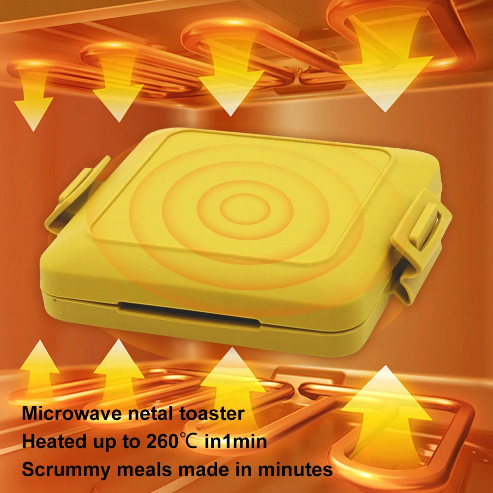 Microwave Toastie Maker No Electricity Microwave Sandwich Maker Time Saving Microwavable Toast Maker for Fast Breakfast