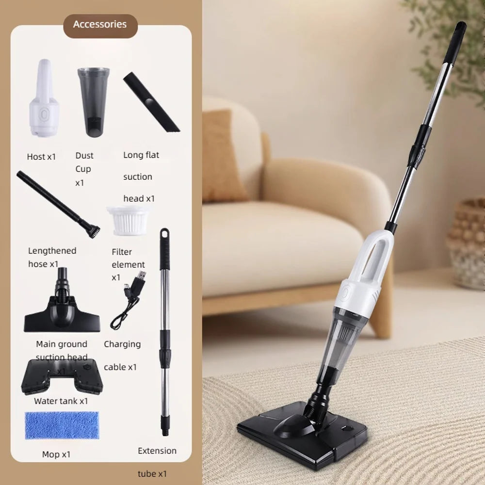 Cordless Handheld Vacuum Cleaner 5Kpa Strong Suction 4-in-1 Stick Vacuum and Mop Lightweight Household Cleaner for Dust Pet Hair