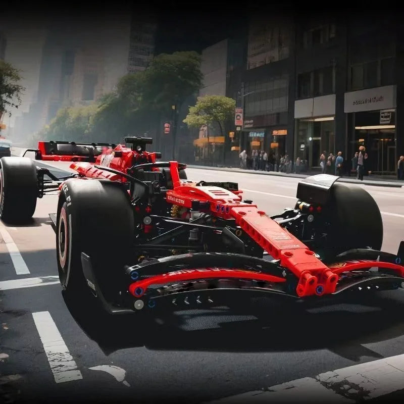 1361PCS Technical 1:8 Scale SF-24 Red  Racing Car Building Blocks Set - MOC Supercar Model Assembly Toy  Birthday Gifts