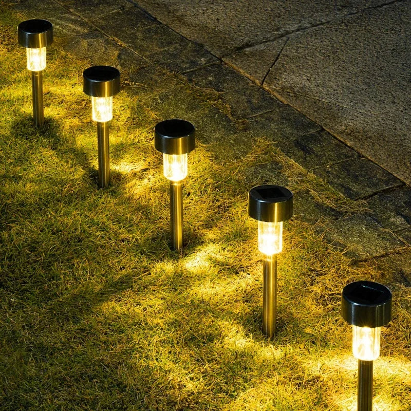 Outdoor Solar Lights Garden Lights Solar Powered Lamp Lantern Waterproof Landscape Lighting Pathway Yard Lawn Garden Decoration