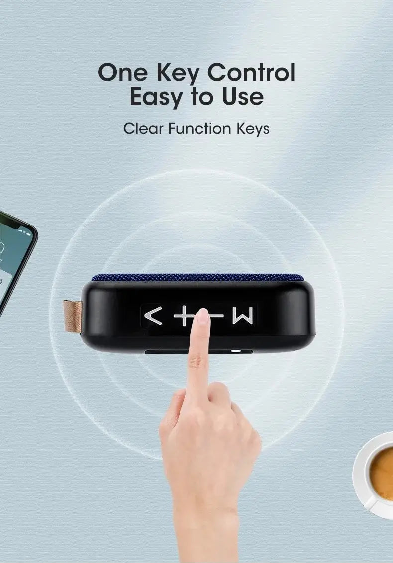 Take the party anywhere with this portable mini outdoor subwoofer speaker—powerful sound for home or on the go!