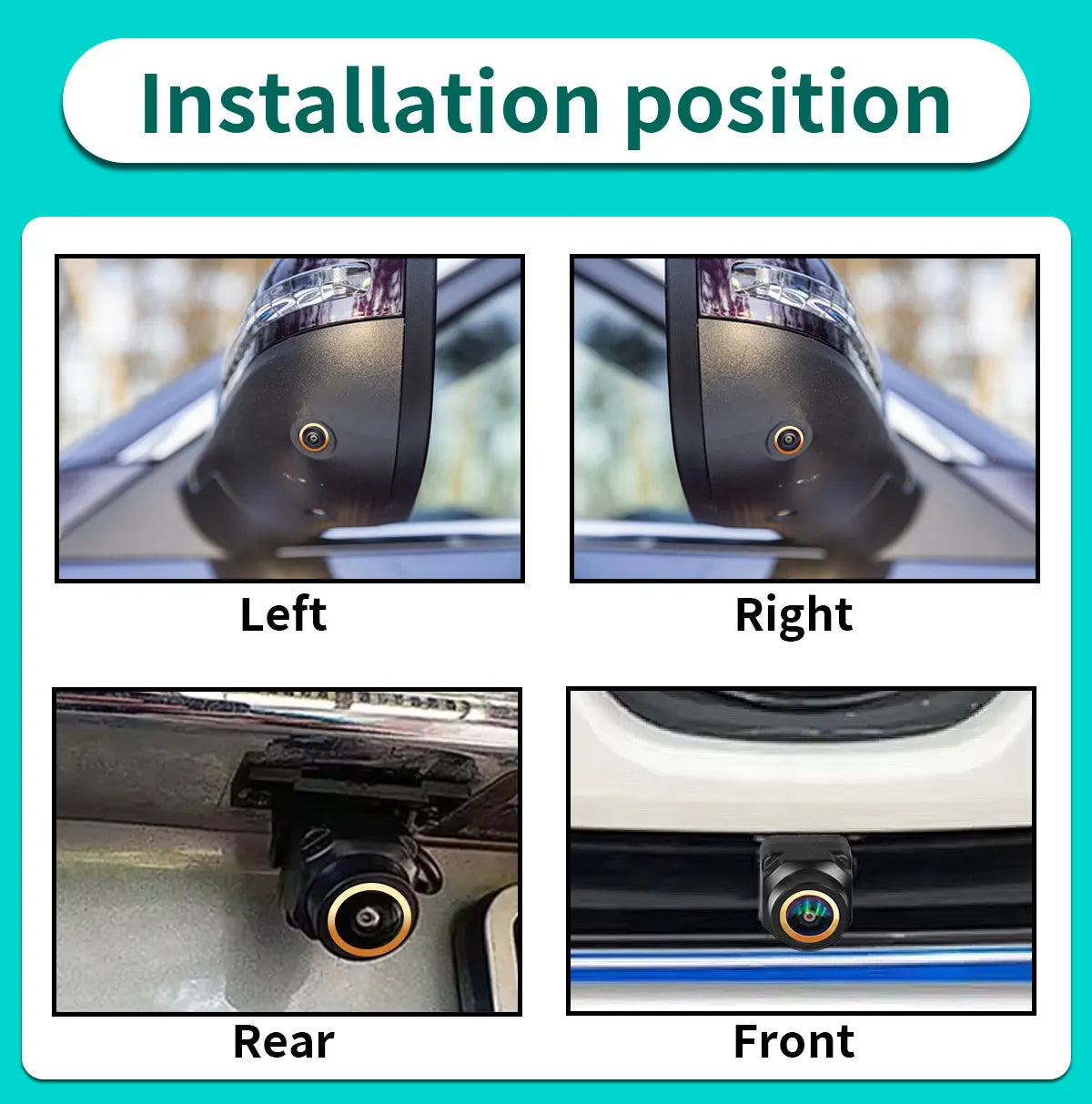 AHD 1080P 360° Panoramic Camera Rear / Front / Left / Right 3D 360 Bird View Panoramic Accessories For Car Android Radio