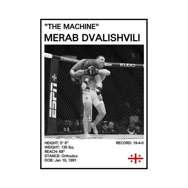 no frame Black and White Boxing Legends Canvas Poster Boxing Inspirational Canvas Painting Print Wall Art for Gym Bedroom Home
