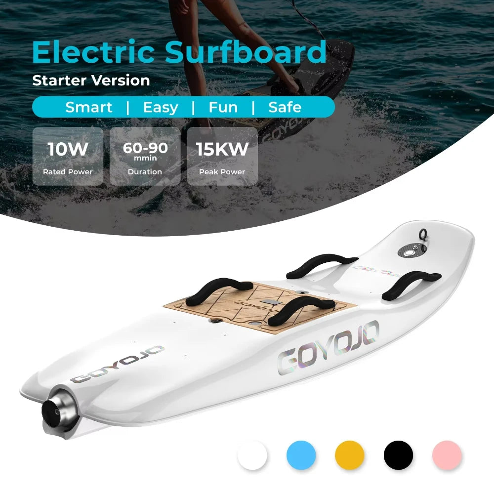 Carbon Fiber Water Electric Jet Surfboard For Adult with10kw High Speed Surfing Electric Jetboards With3 Tail Smart Water Scoote