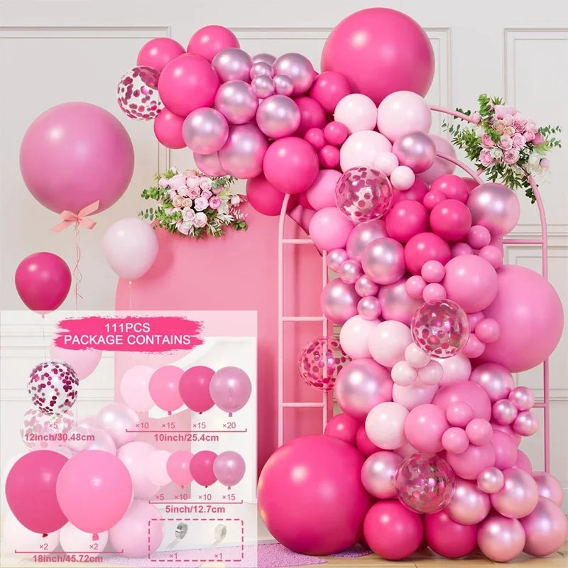 Balloon Garland Arch Kit Birthday Party Decoration Girl Birthday Foil Balloon Bridal baptism Decor Globos Wedding Party Supplies
